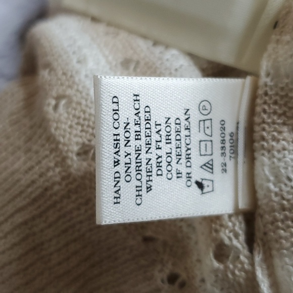 Ann Taylor Open Weave Linen Striped Sweater NWT Size Medium - Picture 6 of 6
